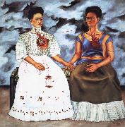 Frida Kahlo The two Fridas oil on canvas